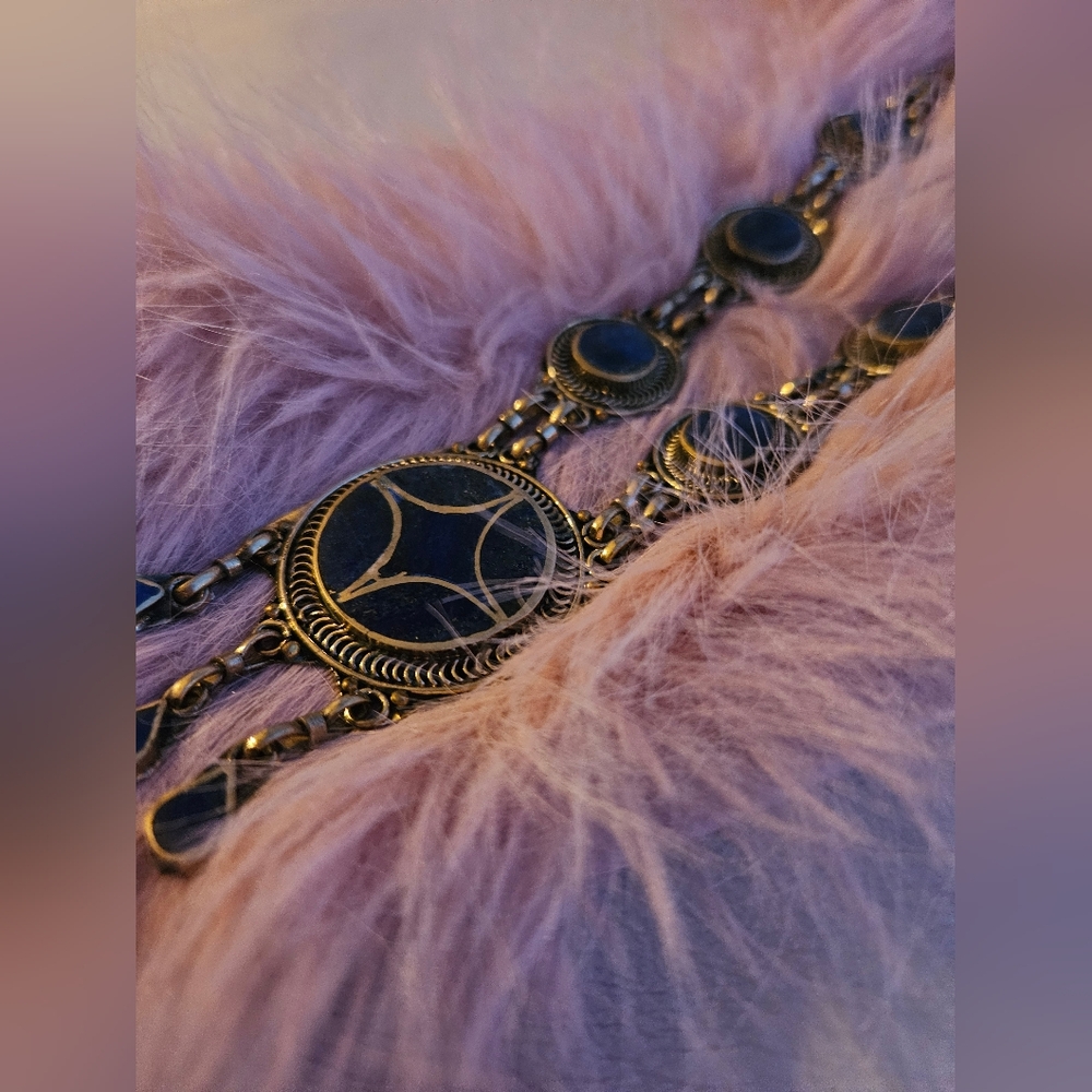 Handmade Antique lapis lazuli necklace, Afghani Tribal jewelry ✨️